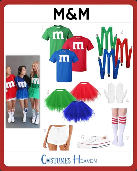 M&M Costume For Cosplay & Halloween 2024