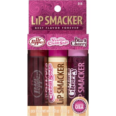 Lip Smacker Biggy Flashback Favorites Flavor Trio Dr Pepper Vanilla