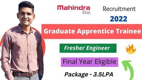 Mahindra Recruitment Graduate Apprentice Trainee Fresher