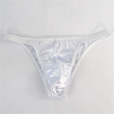 K Y Sexy Mens Bikini Swimsuit High Cut Narrow Waist Shiny Knit Satin Fabric EBay