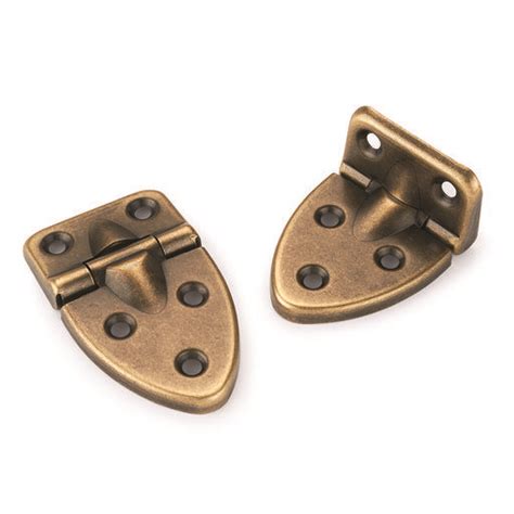 Highpoint 90° Stop Hinge Antique Brass Plated 2 19 32 X 1 17 32 Pair Antique Brass