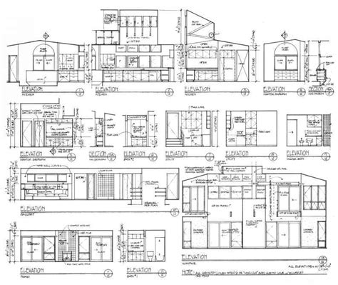 Figure Interior Elevations Of A Project Are Grouped Together On