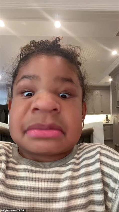 Stormi Webster 4 Surprises Mother Kylie Jenner With Face Widening Filter In Her Very First