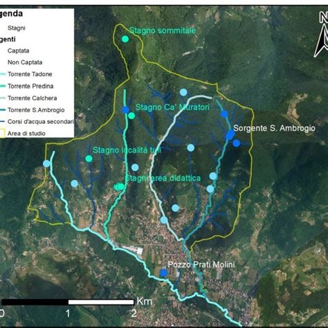 Bacino Idrografico Del Torrente Tadone In Rapporto Ai Bacini