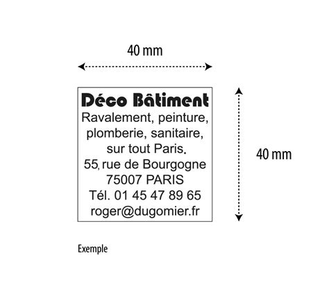 Tampon De Poche Trodat Printy 9440 40x40mm 8 Lignes Tamponnemoi