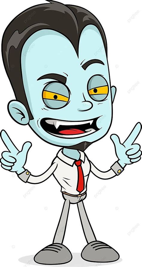 Cartoon Funny Scary Vampire Boy Character Face Blood Cute Vector Face