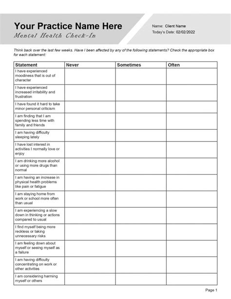 Free Mental Health Worksheets Printable Pdf Library Worksheets Library