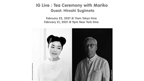 Scai The Bathhouse News 【ig Live】tea Ceremony With Mariko Mori