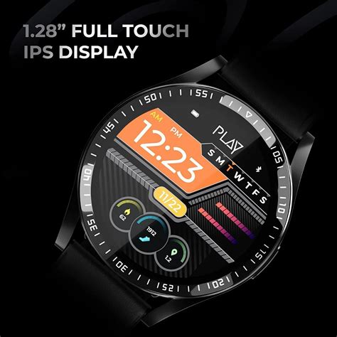 Buy Play Fit Slim C Round Full Touch Ips Dis Black And Black Online