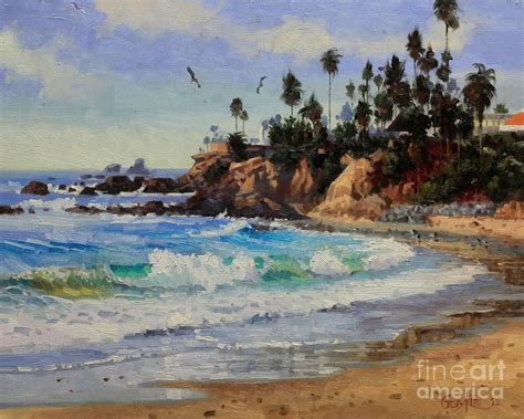 Laguna Beach Painting Laguna Beach Fine Art Print Beach Painting