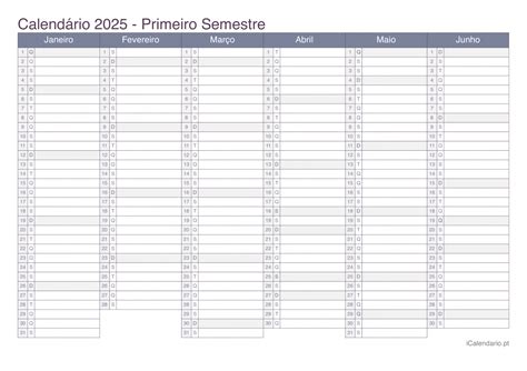 Calendário 2025 para imprimir PDF e Excel