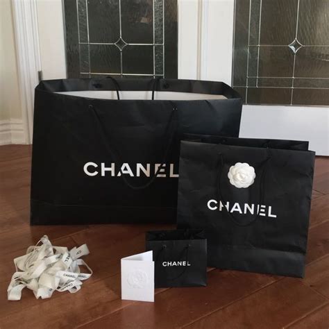 Authentic Chanel shopping bags