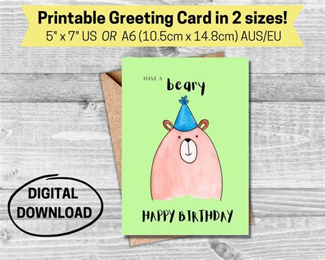 Funny Birthday Printable Card Funny Birthday Card for Him - Etsy