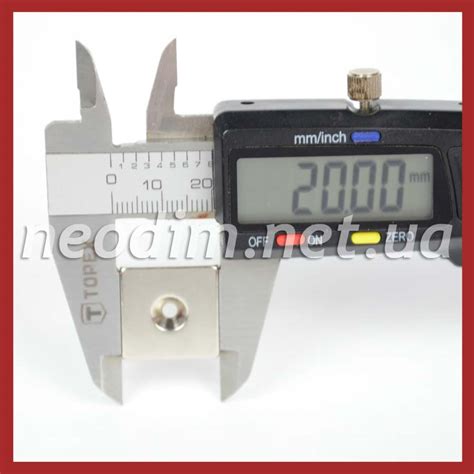 Магнит 20x20x3mm под потай 1 потай - Магниты в Украине