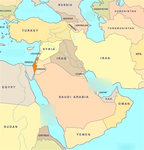 Middle Eastern Landforms/Bodies of Water Diagram | Quizlet