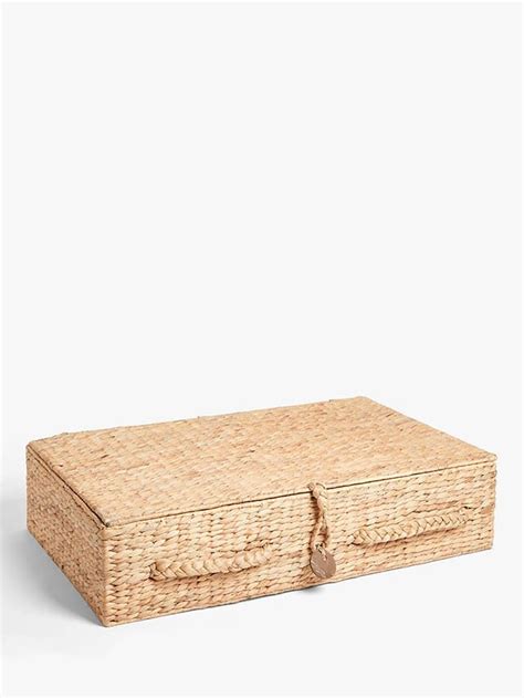 John Lewis Water Hyacinth Underbed Storage Basket Storage Baskets