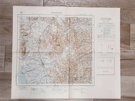 Geographic Map Volterra Military Geographical Institute Year Cm