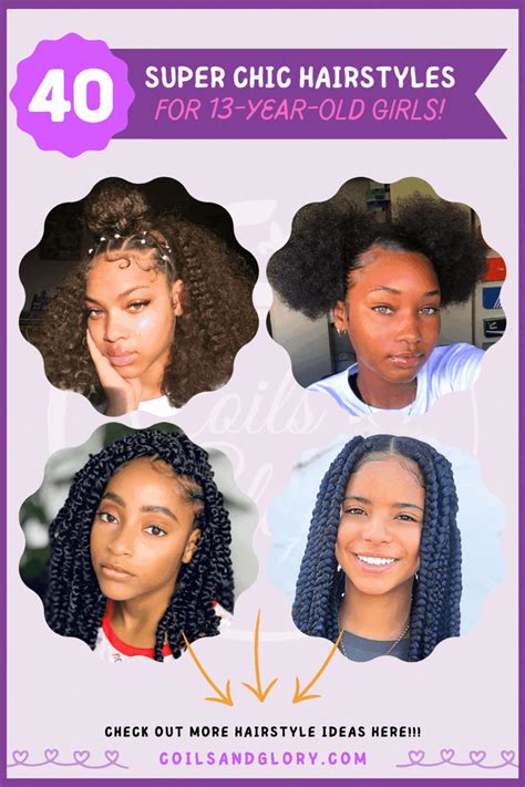 40 Trendy Natural Hairstyles For 13 Year Old Teenagers In Middle School