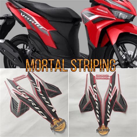 Jual STIKER STRIPING LIS BODY VARIO NEW 125 LED 2022 CBS ISS SP ADVANCE