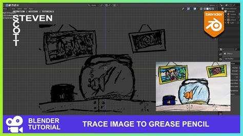 Trace Image To Grease Pencil Tutorial Youtube