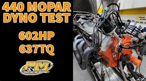 440 Mopar Converted To Holley Multi Point EFI Dyno Testing At Prestige