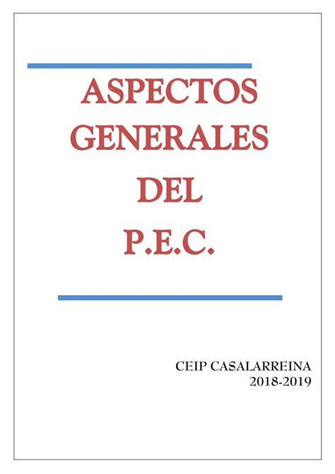 Pdf Aspectos Generales Del P E C Diversidad Cultural Y Tnica Como