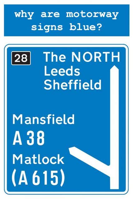 Why are motorway signs blue? An Iconic British design | Nanosphere