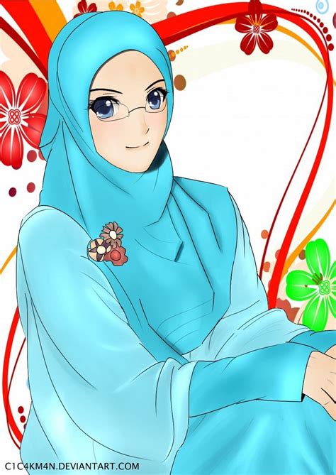 Populer Gambar Kartun Muslimah Full Body Cartonmuslim