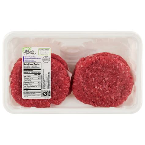 Save On Nature S Promise Lean Fat Ground Beef Patties Ct