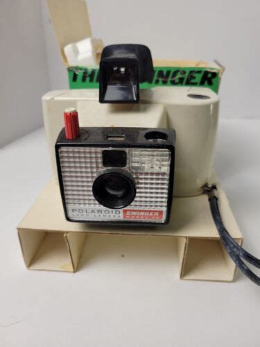 Polaroid Land Camera Swinger Model 20 Made In Usa Vintage Untested White Ebay