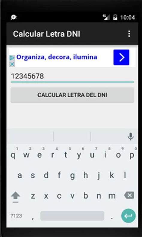 Aplicación Calcula La Letra Del Dni Nif Nie En Amazon Appstore