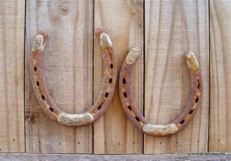 Lucky Horseshoes Rusty Pair Rustic Home Decor Western Etsy Western