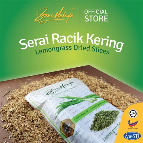 Serai Racik Kering Dried Lemongrass Slices Serai Malaya Shopee