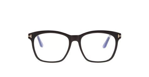 Tom Ford Tf B Black Square Plastic Eyeglasses Frame