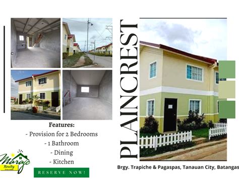 Pre Selling Bedroom Townhouse For Sale Thru Pag Ibig In Tanauan