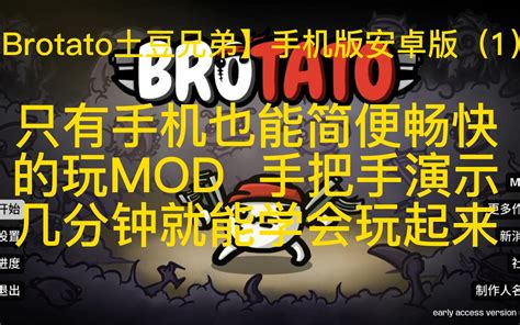 【brotato土豆兄弟】手机版安卓版 只有手机也能简便畅快的玩mod（1 哔哩哔哩