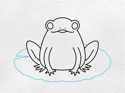 How to Draw a Frog on a Lily Pad - HelloArtsy