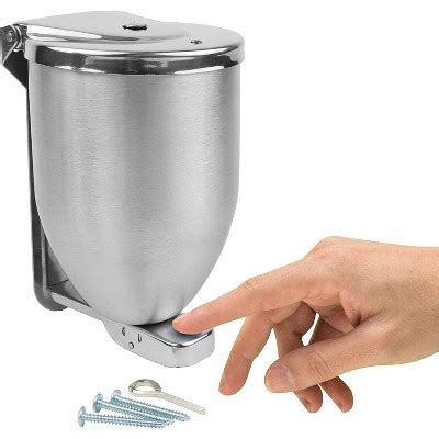 Vollum Powder-soap Dispenser, Stainless Steel, Wall Mount, 32 Oz - Silver : Target