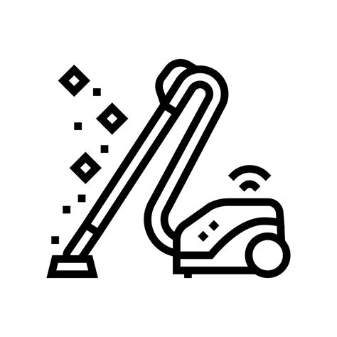 Vacuum Cleaner Line Icon Vector Illustration Vector Art At