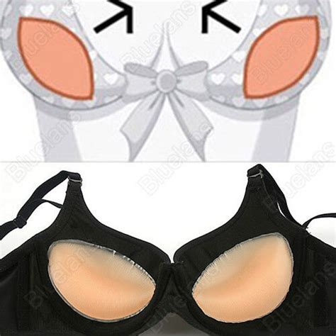 Breast Enhancer Gel Silicone Bra Pads Inserts Bikini Push Up For Underwire Bra Ebay