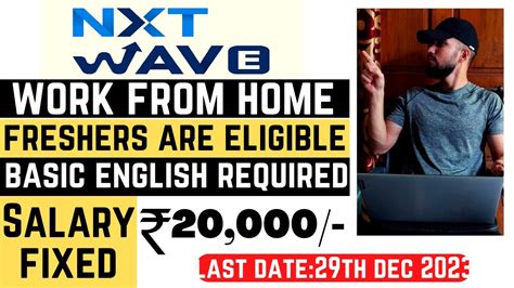 Nxtwave Hybrid Work From Home Jobs Basic English Required Salary