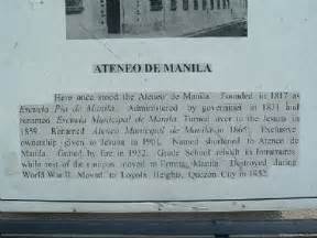 Ateneo de Manila Historical Marker