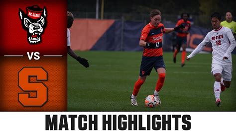 Nc State Vs Syracuse Acc Men S Soccer Highlights Youtube