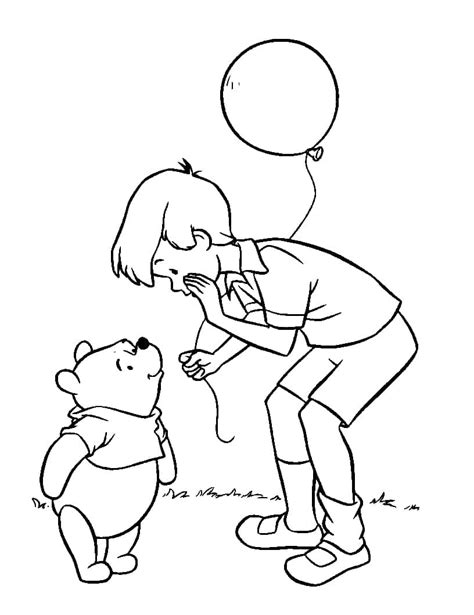 Dibujos De Winnie The Pooh Y Christopher Robin Para Colorear Para