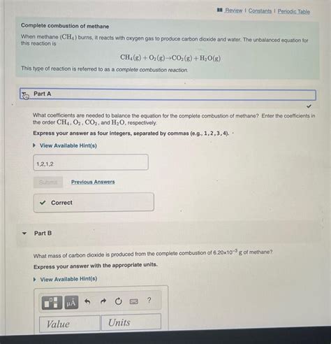 Solved Complete Combustion Of Methane When Methane Ch Chegg