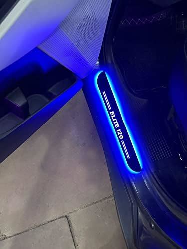 Autoxygen Illuminated Car Door Protection Led Footsteps Sill Plates