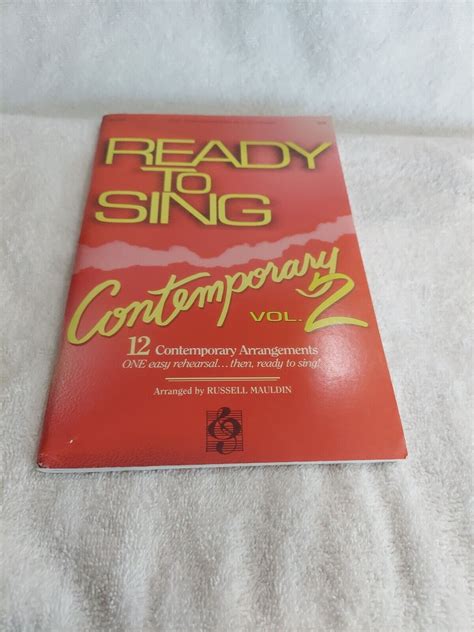 Ready To Sing Contemporary Volume 2 By Russell Mauldin 12 Arrangements 9780760108291 Ebay