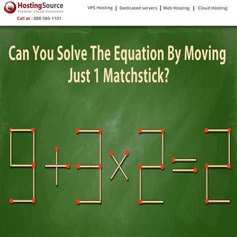 Can You Solve The Equation By Moving Just One Stick Brainteaser Math