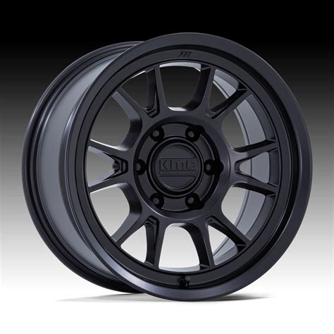 KMC KM729 Range Matte Black Custom Truck Wheels KM729 Range KMC