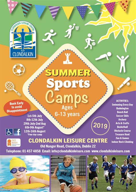 Summer Sports Camp Summer Camp Clondalkin Leisure Centre